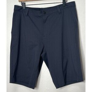 Rhone Mens 34 Commuter Shorts 9” Inseam Chino Gray Polyesther Golf Bermuda Prep